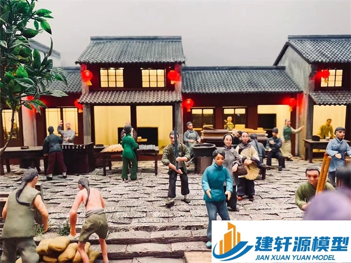 得荣香市微缩模型